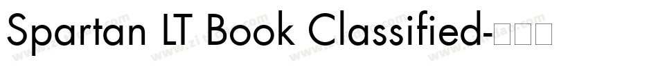 Spartan LT Book Classified字体转换